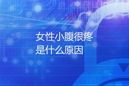 女性小腹很疼是什么原因