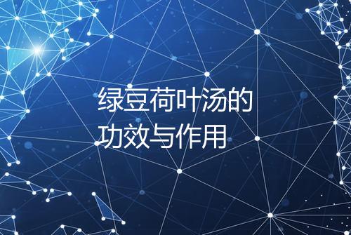 绿豆荷叶汤的功效与作用