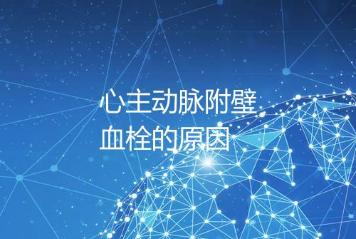 心主动脉附壁血栓的原因