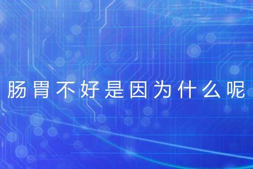 肠胃不好是因为什么呢