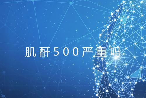 肌酐500严重吗