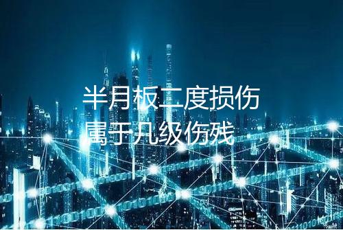半月板二度损伤属于几级伤残