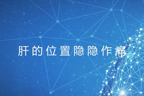 肝的位置隐隐作痛