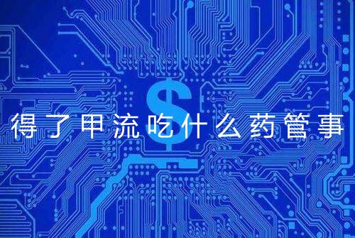 得了甲流吃什么药管事