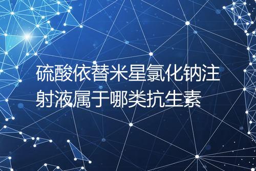 硫酸依替米星氯化钠注射液属于哪类抗生素