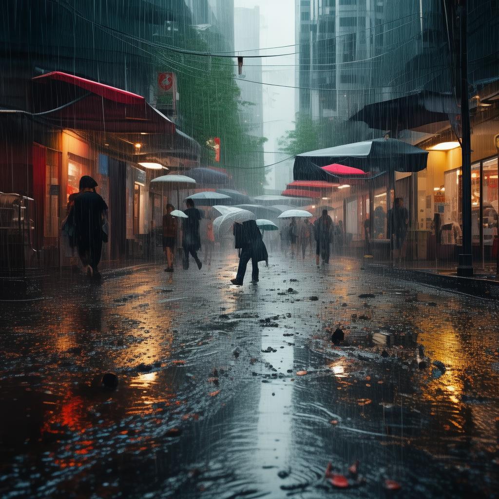一场大雨美业文案短句